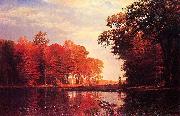 Albert Bierstadt Autumn Woods oil painting